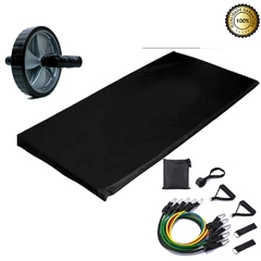 Combo Academia- Colchonete Esupuma + Roda Abdm+ Kit Extensor - comprar online