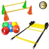 Kit agilidade c/ Escada Agilidade + 10 Pratos +Kit Cone furo
