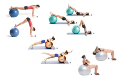 Bola Suíça Yoga Funcional Abdominal Pilates Com Bomba 75 Cm - loja online