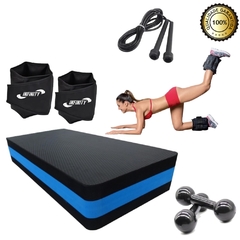 Kit Funcional p Casa Caneleira 2 Kg + Step+Corda+Halter2kg - comprar online