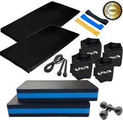 Kit Colchonete+caneleira 2 E 4 Kg +2 Step + Corda + Kit Band
