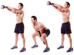 Imagem do Kettlebell De Ferro Revestido 6 Kg Para Musculação Em Casa