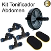 Roda Abdominal C/ Apoio Fixo Flexão Circuito E Disco deslize