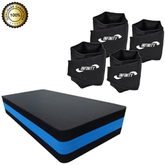 Kit Funcional Em Casa Caneleira 4 Kg e 6Kg Step em EVA