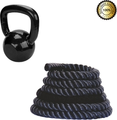 Kit Corda Naval 10 Mt + Kettlebell Emborrachado Treinamento na internet