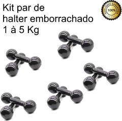 Kit peso de mão 30 Kg para treino academia musculação