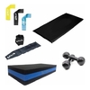 Caneleira Peso 1 Kg- Par + Colchonete + Kit Mini Band + Step