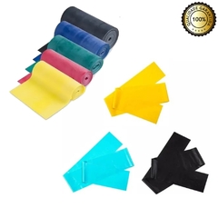 Kit 5 Faixas Elásticas + Kit 2m Média, Forte e Super Forte
