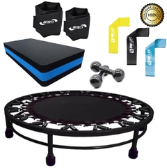 Kit Aeróbico Mini Jump+Mini Band+Caneleira 5kg+Step+Halter 3 na internet