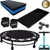 Kit Mini Jump+colchonete+halter2kg+Extensor+Step+Caneleira4k