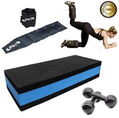 Kit funcional Step + Halter 2kg + Caneleira 3 Kg - comprar online