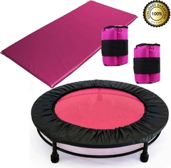 Kit Aeróbico Rosa - Jump + Colchonete + Caneleleira4kg +capa - comprar online