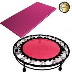 Cama Elástica Mini Jump Profissional Rosa +colchonete Espuma