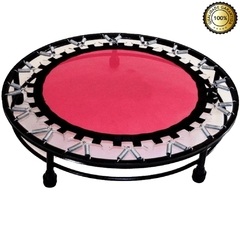 Cama Elástica Mini Jump Profissional Rosa +Capa + Colchonete