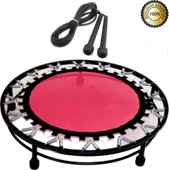 Cama Elástica Rosa Mini Jump 180kg Com Aro De Reforço+corda - comprar online