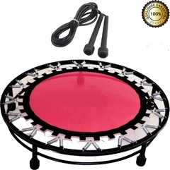 Cama Elástica Rosa Mini Jump 180kg Com Aro De Reforço+corda na internet