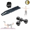 Tornozeleira Caneleira Par 1kg + Par De Halter 2 Kg