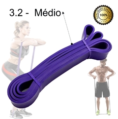 Kit 4 Intensidade Super Band Extensor Elástico P/ Barra - Cheers Fitness