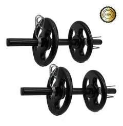 Kit Par De Halter 40cm C/ 10kg Anilhas Para Musculação na internet
