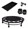 Kit Aeróbico Mini Jump+colchonete+caneleira 2 Kg+halter 4kg