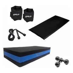 Kit Aeróbico Caneleira 5 Kg + Step + Halter 2kg + Colchonete na internet