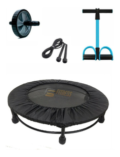 Kit Aeróbico Mini Jump+colchonete+corda+extensor+ Step+capa - comprar online