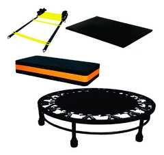 Kit Aeróbico Mini Jump + Colchonete + Escada + Step