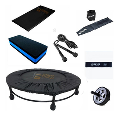 Kit Aeróbico Jump+colchonete +corda + Caneleira + Step+ Capa