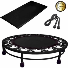 Kit Aeróbico Cama Elástica Mini Jump + Colchonete + Corda - comprar online