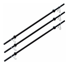Kit 3 Barras Para Body Pump Musculação Academia