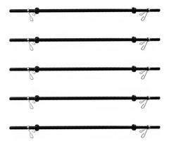 Kit C/5 Barra Para Body Pump Musculação Academia C/presilhas