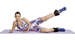 Imagem do Kit Colchonete + Tornozeleira Caneleira Peso 4 Kg + Corda