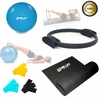 Kit Yoga Pilates Funcional C/ 6 Itens Bola Thera Band Anel