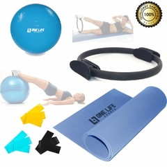 Kit Yoga Pilates Funcional C/ 6 Itens Bola Thera Band Anel - comprar online