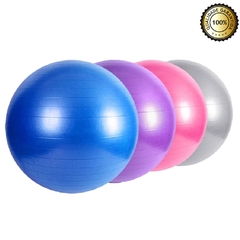 Kit Yoga Pilates Funcional Anel Tapete E Bola Suíça Cor:Azul - comprar online