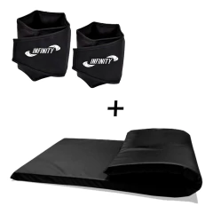 Caneleira Peso Tornozeleira 4kg - Par + Colchonete Treino - comprar online