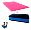 Kit Step Ginástica 60x30x10cm + Colchonete Academia 20mm Cor: Rosa
