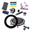 Jump + Capa + Extensor c/ apoio + Corda + Step + Colchonete + Roda + Kit mini band + Caneleira 1 kg + Halter 1 kg