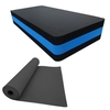 Kit Step Ginástica 60x30x10cm + Colchonete Tapete Eva 5mm