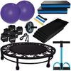 Kit mini jump c materiais para exercícios aeróbico funcional