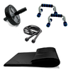 Kit colchonete+ Corda + Caneleira 5kg+ Roda + Apoio Flexão