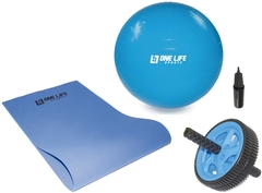 Bola 75+ Tapete 1,20 + Roda Abdominal + Bomba