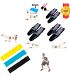 Caneleira Peso Tornozeleira 3kg - 4kg - 5kg + Kit mini band