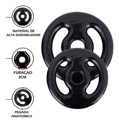 JUMP + PAR DE HALTER 2 KG + 10KG ANILHA + BARRA 1,20 MT + COLCHONETE + KETTLEBELL 4 KG + STEP + CORDA + CANELEIRA 4 KG - Cheers Fitness