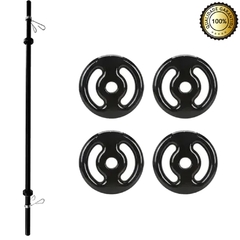Kit Completo Body Pump C/barra E 30kg De Anilha Emborrachada + Colchonete + Corda - comprar online