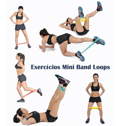 Kit Tubing 11 Itens Extensor + Kit 4 Faixas Mini-band Loop - loja online