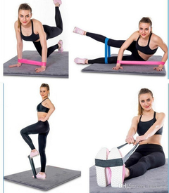 Kit 6 Faixas Elásticas Thera Band + Disco Exercícios Em Casa - Cheers Fitness