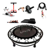 Kit Aeróbico Mini Jump + Roda + Extensor + Corda +colchonete