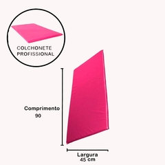 Colchonete Fitness Academia Studio + Kit 2 Mini Band Cor:Rosa - comprar online