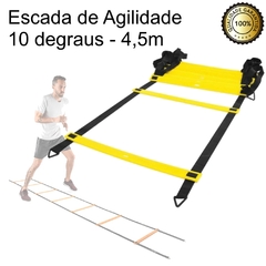Escada PVC + 05 cones + 10 Pratos p/ treinamento funcional - comprar online